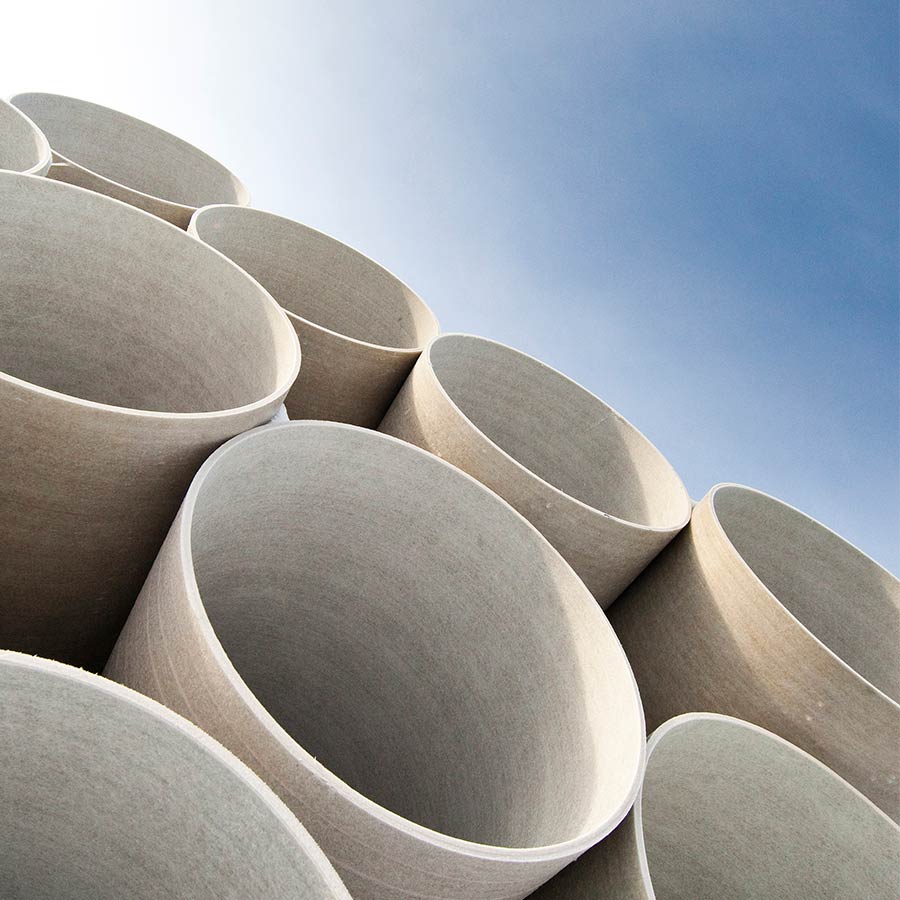 Canalisations en polyester renforcé de fibre de verre PRV